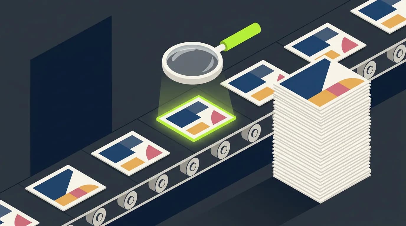 AdVizion product visual with uploaded ad, heatmap, Decision Report, generated variant, and project memory