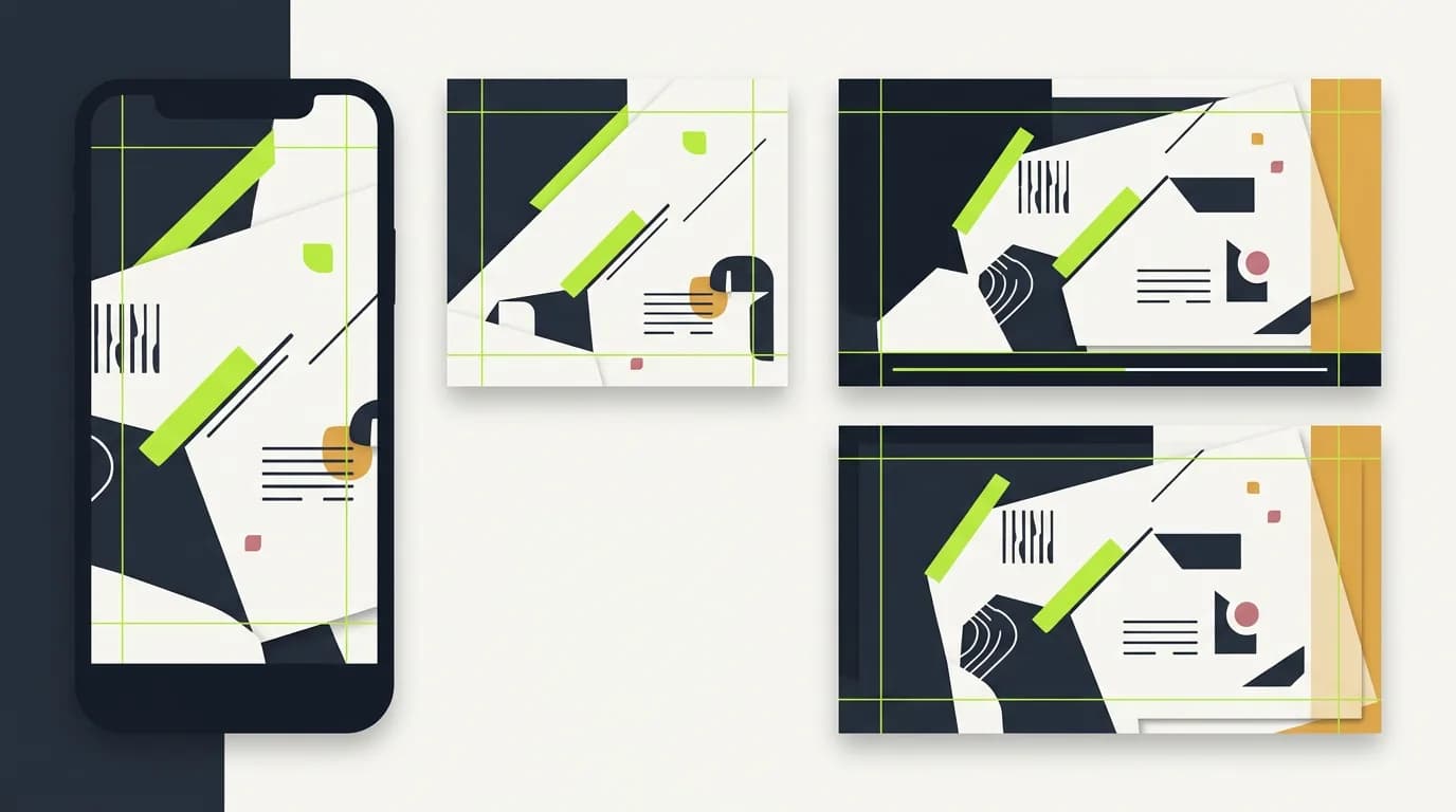 AdVizion product visual with uploaded ad, heatmap, Decision Report, generated variant, and project memory