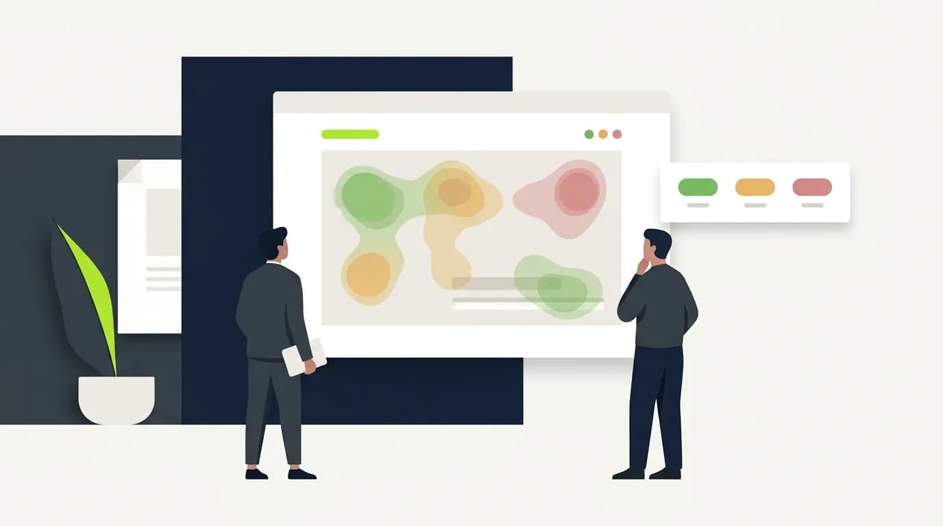 AdVizion product visual with uploaded ad, heatmap, Decision Report, generated variant, and project memory